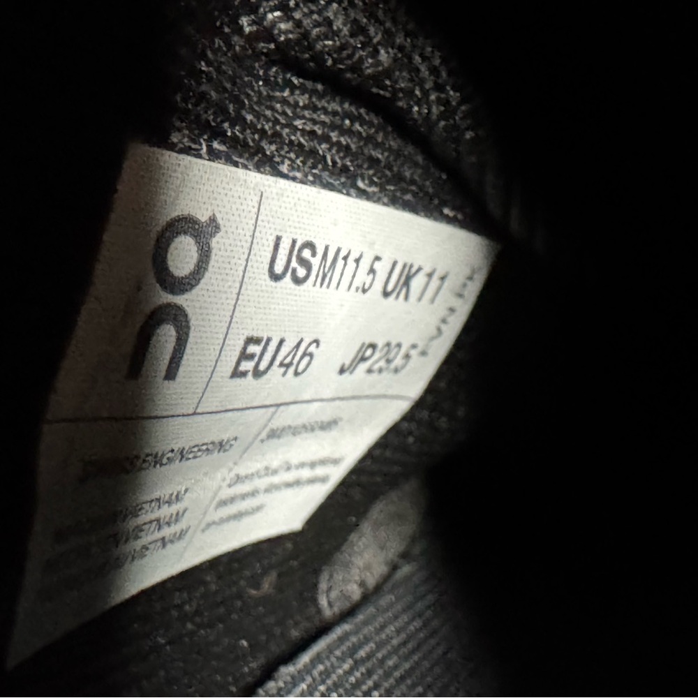 On Running Cloudswift Black And White Tennis Shoes Sneakers 11.5 - Picture 14 of 14